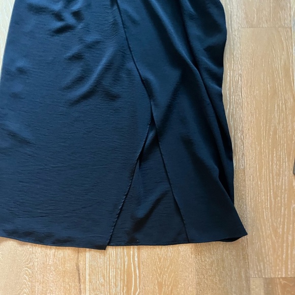 Zara Black Long Sleeve Women's Dress with brown belt - Picture 4 of 6